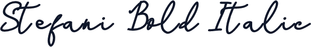 Stefani Bold Italic