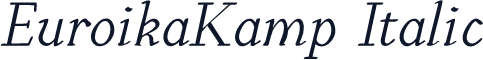 EuroikaKamp Italic