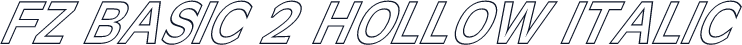 FZ BASIC 2 HOLLOW ITALIC
