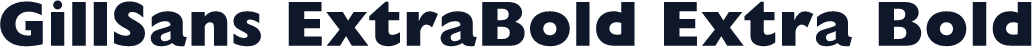 GillSans ExtraBold Extra Bold