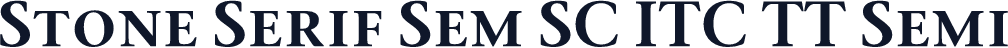 Stone Serif Sem SC ITC TT Semi