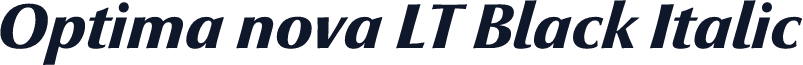 Optima nova LT Black Italic