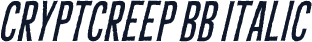 CryptCreep BB Italic