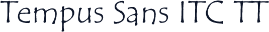 Tempus Sans ITC TT