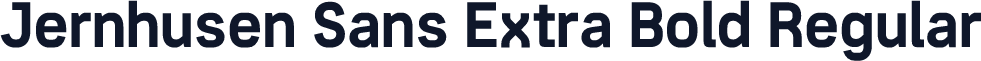 Jernhusen Sans Extra Bold Regular