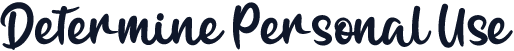 Determine Personal Use