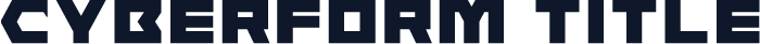 Cyberform Title