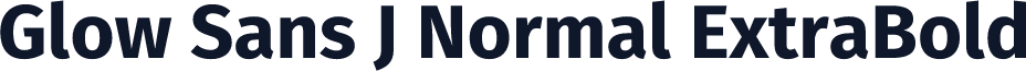 Glow Sans J Normal ExtraBold