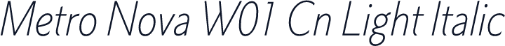 Metro Nova W01 Cn Light Italic