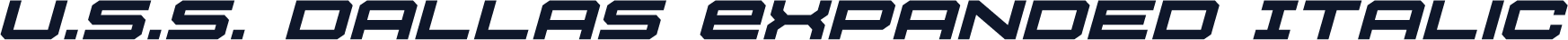 U.S.S. Dallas Expanded Italic