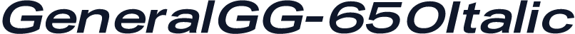 GeneralGG-650Italic