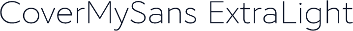 CoverMySans ExtraLight
