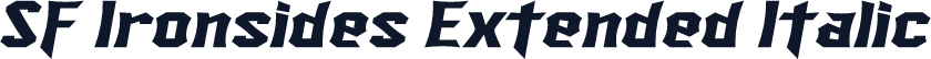 SF Ironsides Extended Italic