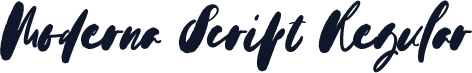 Moderna Script Regular