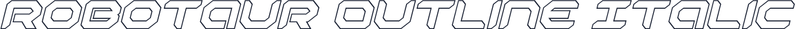 Robotaur Outline Italic