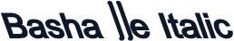 Basha 11e Italic