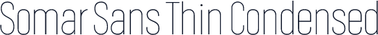 Somar Sans Thin Condensed
