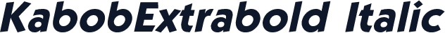 KabobExtrabold Italic