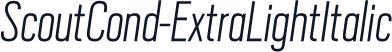 ScoutCond-ExtraLightItalic