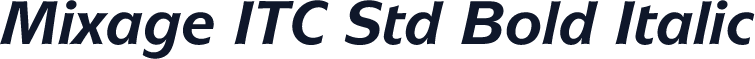 Mixage ITC Std Bold Italic