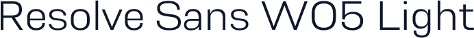 Resolve Sans W05 Light