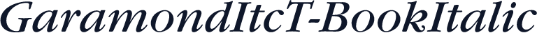 GaramondItcT-BookItalic