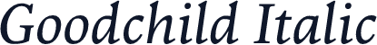 Goodchild Italic