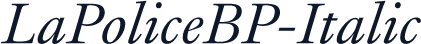 LaPoliceBP-Italic