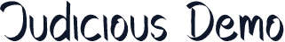 Judicious Demo