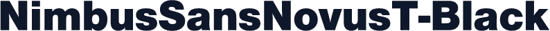 NimbusSansNovusT-Black