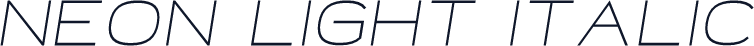 Neon Light Italic