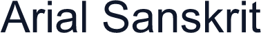 Arial Sanskrit