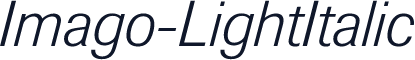 Imago-LightItalic