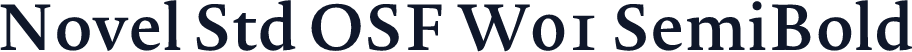 Novel Std OSF W01 SemiBold
