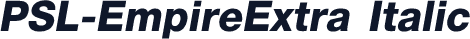 PSL-EmpireExtra Italic