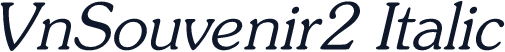 VnSouvenir2 Italic