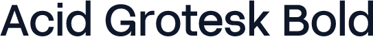 Acid Grotesk Bold
