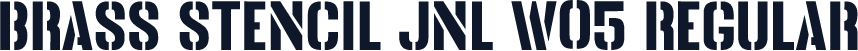 Brass Stencil JNL W05 Regular