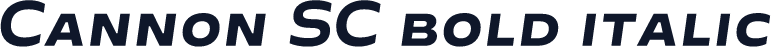 Cannon SC bold italic