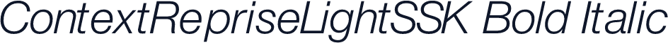 ContextRepriseLightSSK Bold Italic