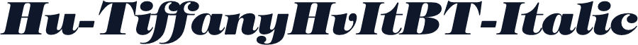 Hu-TiffanyHvItBT-Italic