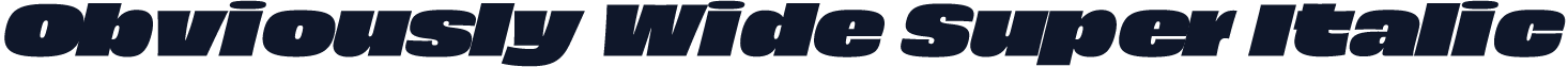 Obviously Wide Super Italic