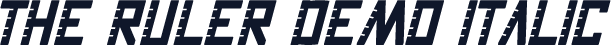 The Ruler Demo Italic
