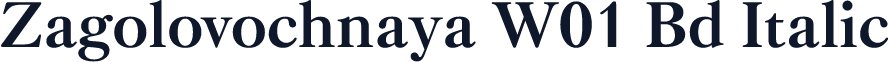 Zagolovochnaya W01 Bd Italic