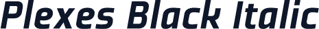Plexes Black Italic