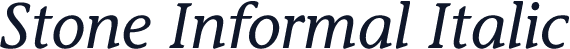 Stone Informal Italic