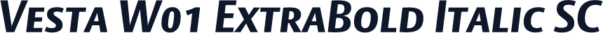 Vesta W01 ExtraBold Italic SC