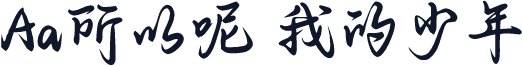 Aa所以呢 我的少年