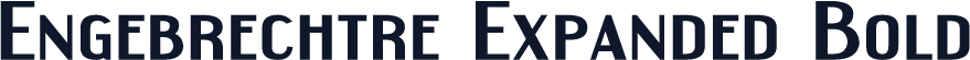 Engebrechtre Expanded Bold