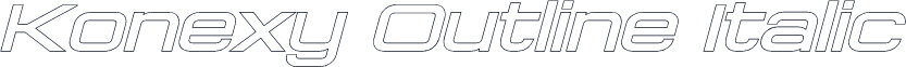 Konexy Outline Italic